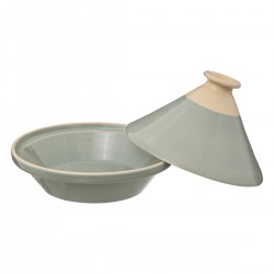 Plat Tajine Asma en céramique de 27 cm de diamètre vert