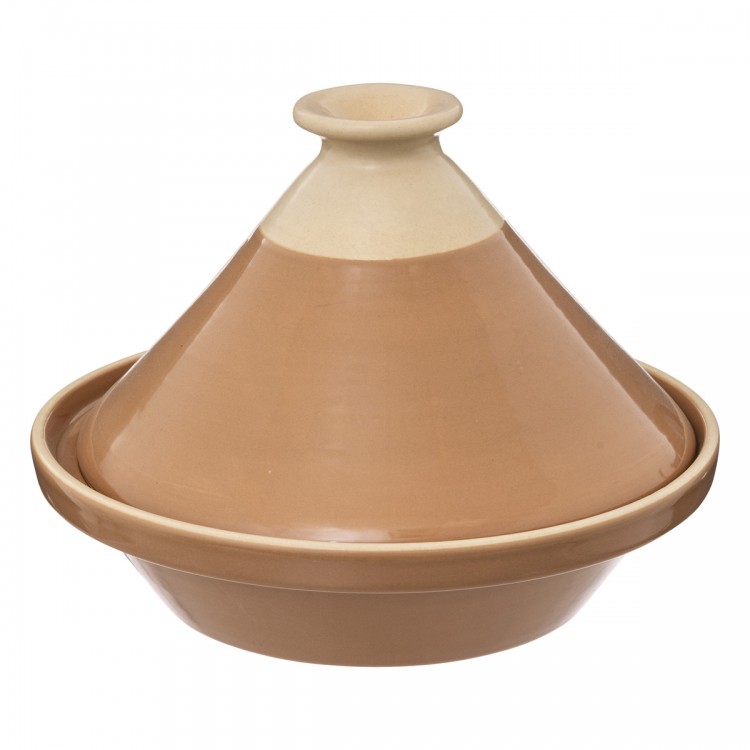 Plat Tajine Asma en céramique de 27 cm de diamètre terracotta