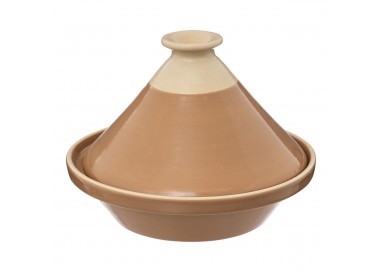 Plat Tajine Asma en céramique de 27 cm de diamètre terracotta