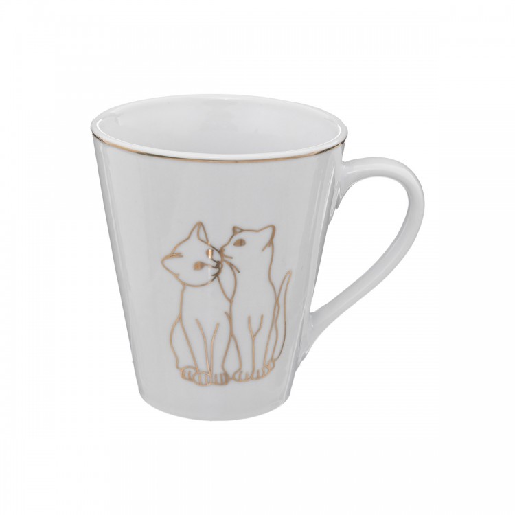 Mug Chat avec finition dorée