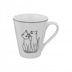 Mug Chat avec finition noir