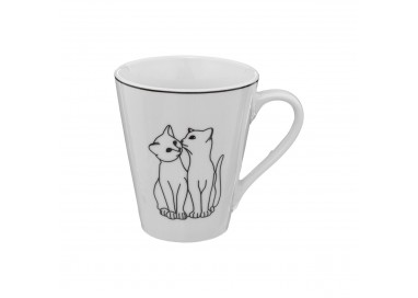 Mug Chat avec finition noir