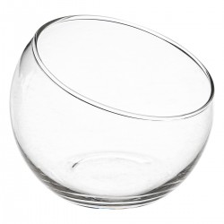 Verrine "Palm" en verre transparent