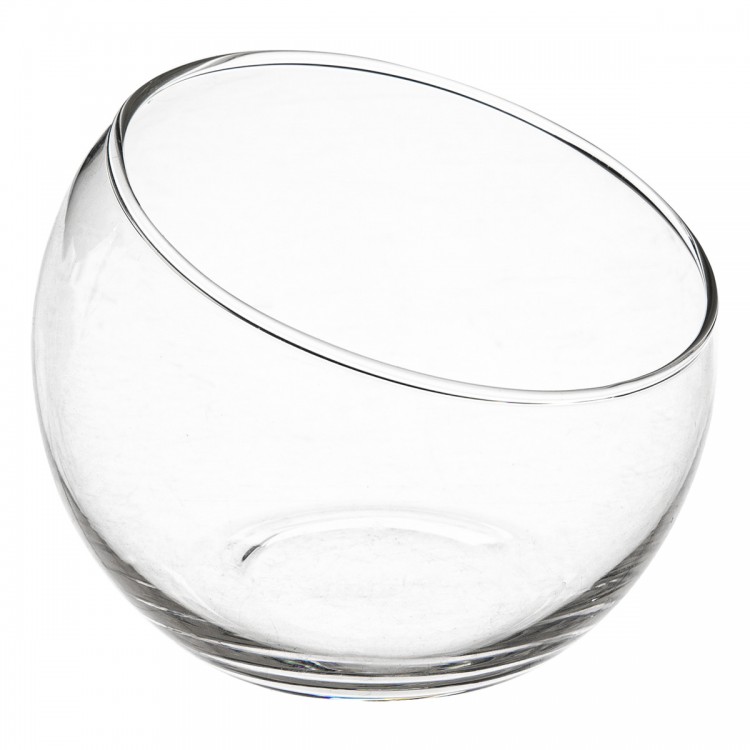 Verrine "Palm" en verre transparent