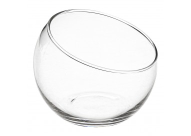 Verrine "Palm" en verre transparent