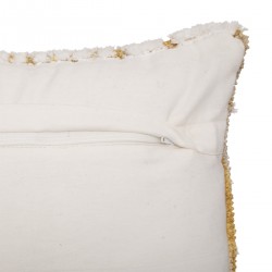 Ajoutez une touche de sophistication et de confort à votre intérieur avec le coussin "Miska" motifs tuftés en coton ivoire.