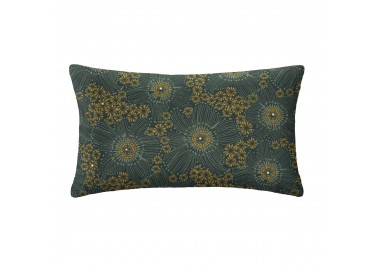 Housse de coussin motif fleuri kaki 30x50 cm. My Kozy Shop