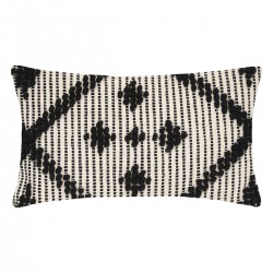 Coussin en coton "safari" noir 38x58cm