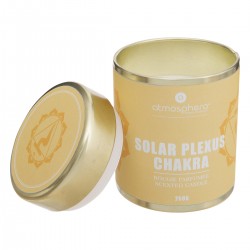 Bougie parfumée "Chakra" jaune 200g - Divers modèles