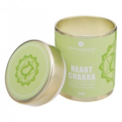 Bougie parfumée "Chakra" vert 200gr dans sa boîte en métal