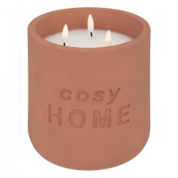 Bougie LED "Cosy" rose terracotta 3,2kg