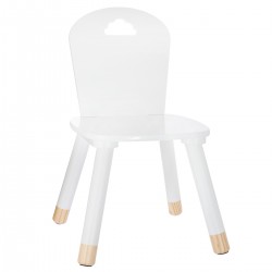 Chaise enfant Douceur disponible en 3 coloris, en bois, blanc