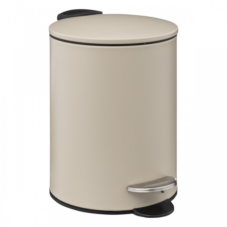 Poubelle métal 3L avec pédale "Colorama" Beige - Divers coloris Poubelle métal 3L avec pédale "Colorama" Beige - Divers coloris