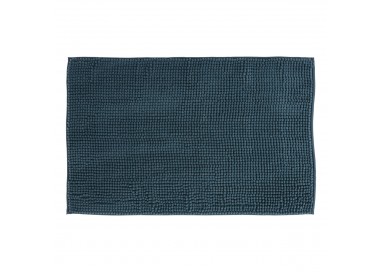 Tapis de bain chenille 50x80cm "Colorama" bleu pétrole