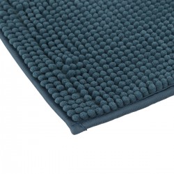 Tapis de bain chenille 50x80cm "Colorama" bleu pétrole