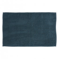 Tapis de bain chenille 50x80cm "Colorama" bleu pétrole