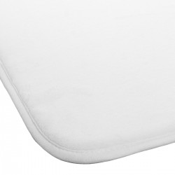 Tapis mémoire de forme "Colorama" blanc