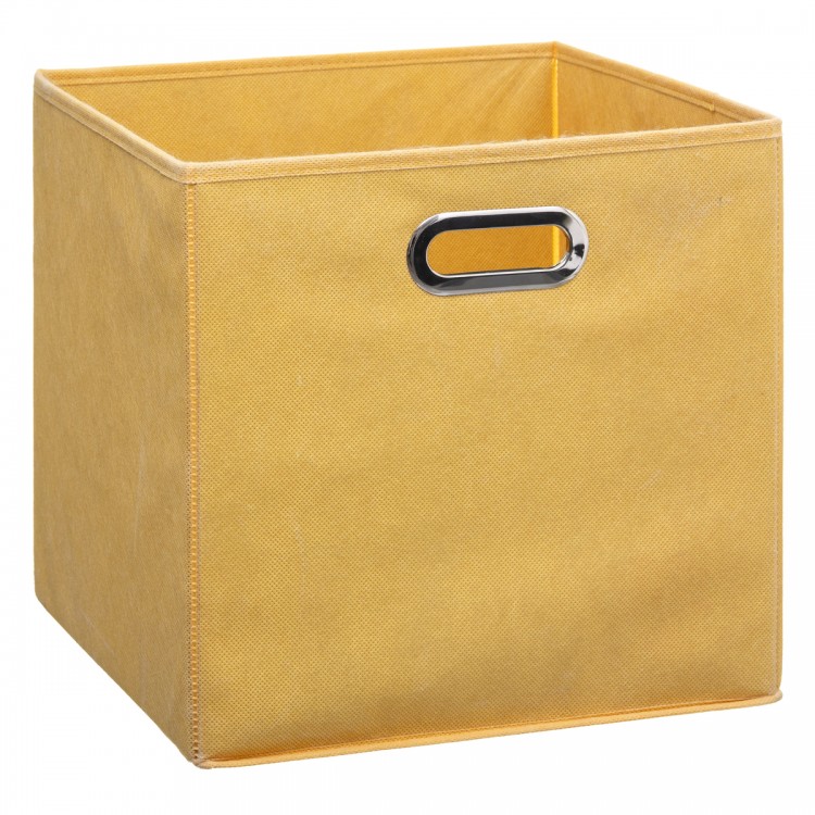 Bac de rangement 31x31cm jaune