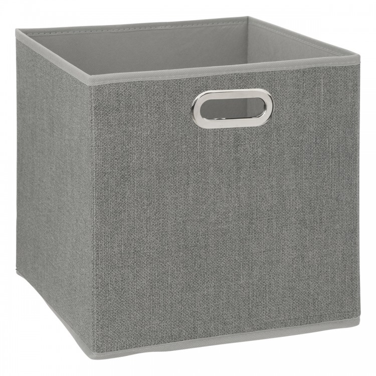 Bac de rangement 31x31cm gris chiné clair Bac de rangement 31x31cm gris chiné clair