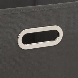 Bac de rangement 31x31cm gris