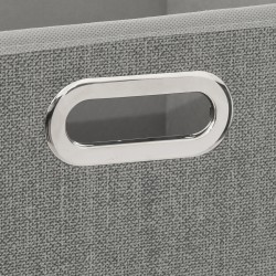 Bac de rangement 31x31cm gris chiné clair
