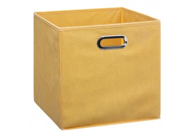 Bac de rangement 31x31cm jaune