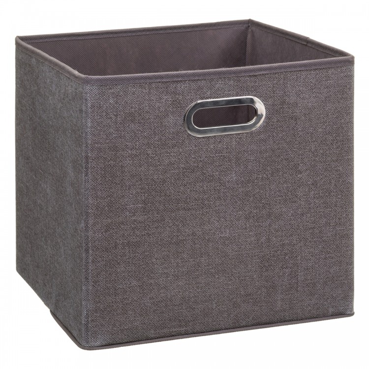 Bac de rangement 31x31cm marron chiné Bac de rangement 31x31cm marron chiné