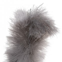Plumeau tête flexible gris 