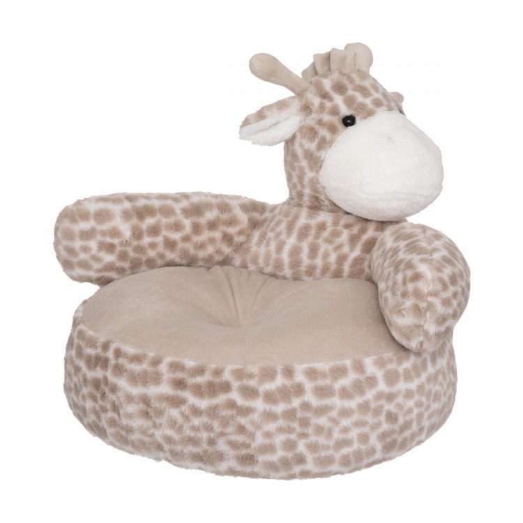 Fauteuil pour enfant Girafe, texture peluche