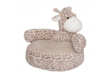 Fauteuil pour enfant Girafe, texture peluche