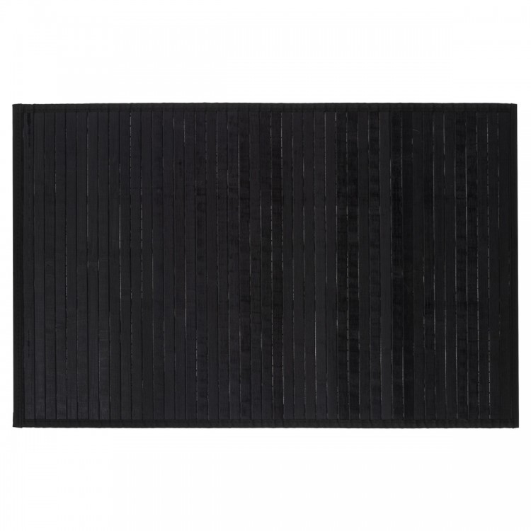 Tapis 50x80 cm bambou latté noir