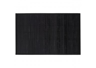 Tapis 50x80 cm bambou latté noir