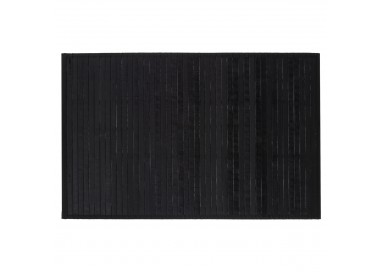Tapis 50x80 cm bambou latté noir