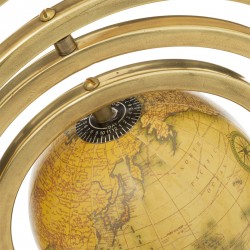 Globe "Sandy" métal doré H37cm