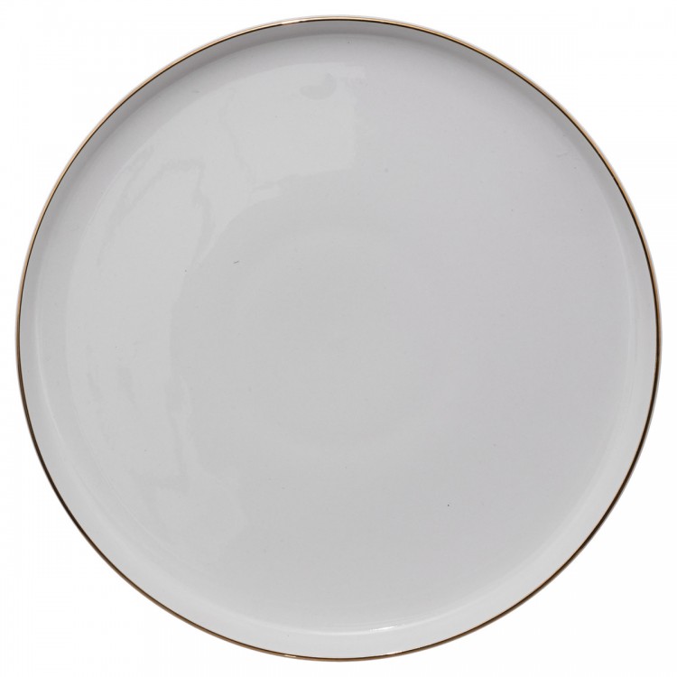 Lot de 6 Assiettes Plates Porcelaine Service de Table en Ceramique