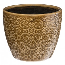 Pot en céramique D14cm, camel