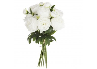 Bouquet de 13 pivoines blanches H50cm My Kozy Shop