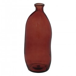 Vase bouteille en verre recyclé "Uly" ambre H35cm - My Kozy Shop