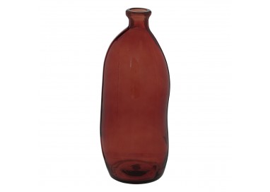 Vase bouteille en verre recyclé "Uly" ambre H35cm - My Kozy Shop