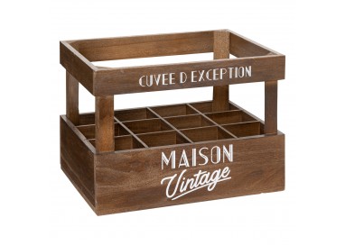 Porte bouteille "Le café bordelais" en bois x12 - My Kozy Shop