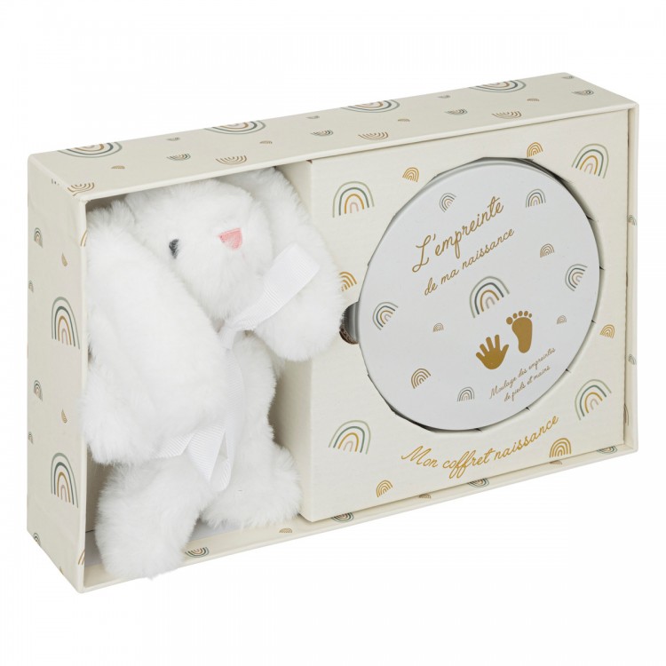 Coffret empreinte et sa peluche