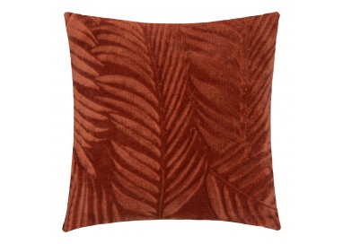 Coussin "Zoa" en flanelle terracotta - Divers coloris - 40x40cm - My Kozy Shop