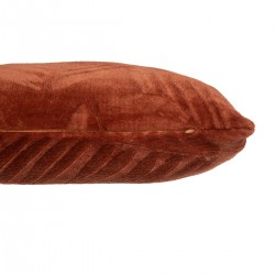 Coussin "Zoa" en flanelle terracotta - Divers coloris - 40x40cm - My Kozy Shop