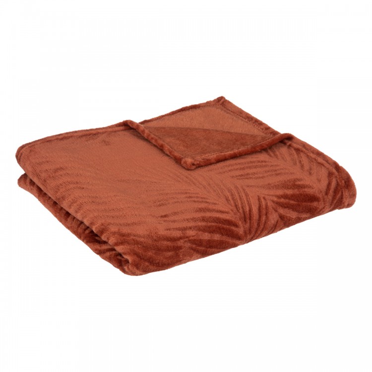 Plaid en flanelle "Zoa" Terracotta 125x150cm - Divers coloris - My Kozy Shop