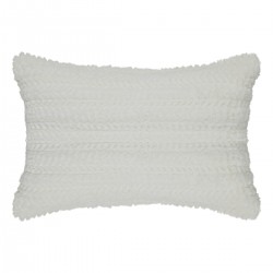 Coussin "Liani" fausse fourrure blanche 38x58cm - My Kozy Shop