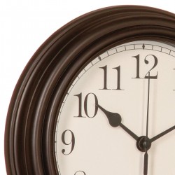 Horloge en plastique effet moulure 