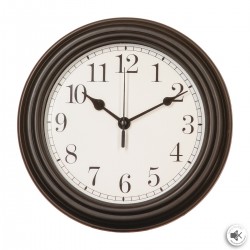 Horloge en plastique effet moulure 