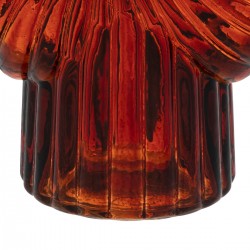 Vase "Coquillage" en verre H25cm rouge rubis - My Kozy Shop