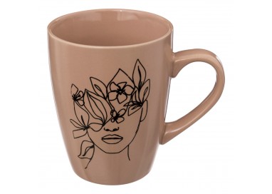 Mug "Visage" 35cl rose - My Kozy Shop