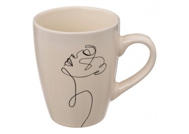 Mug "Visage" 35cl blanc - My Kozy Shop